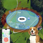 Collier GPS   Étanche  pour Chien et Chat- Localisation Anti-Perte, Sans Frais Mensuels