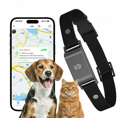 Collier GPS   Étanche  pour Chien et Chat- Localisation Anti-Perte, Sans Frais Mensuels