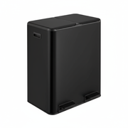 Poubelle en acier inoxydable – Double compartiment (2*30 L)